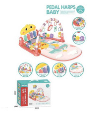 Килимок 698-96 (18/2) на батарейках, піаніно, брязкальця, музика, підсвічування, обертові елементи, режими гри, в коробці