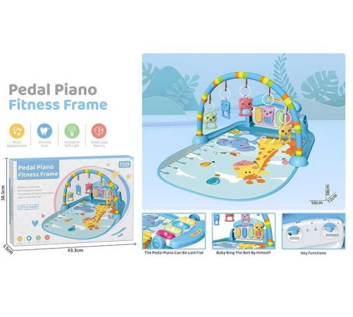 Килимок 8801 (24) звук, мелодії, підсвічування, піаніно, брязкальця, ростомір, в коробці – в наличии! Купите сейчас у KAZKOVA