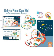 Килимок 139 (20) 2 кольори, підсвічування, звуки, мелодіїї, 5 іграшок-підвісок, у коробці