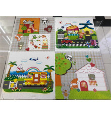 Килимок-пазл C 73901 (12) 4 елементи, 1 елемент 60х60 см, у плівці