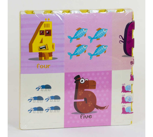 Килимок-пазл EVA З 36624 Цифри (15) 4шт в упаковці, 60х60см – в наличии! Купите сейчас у KAZKOVA