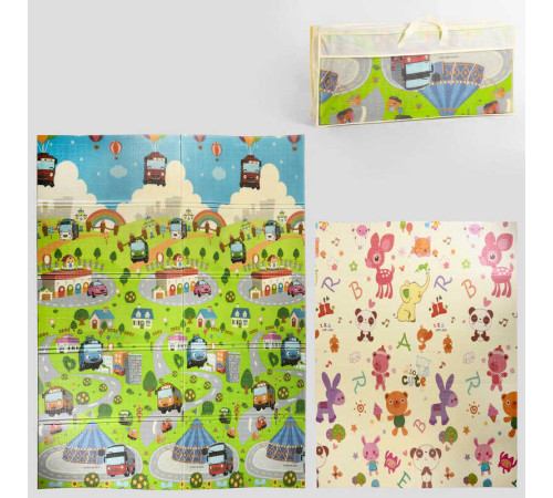 Килимок ігровий (ТЕРМО) 2-х сторонній EVA B-60026 (20) 180х150х0.8см, в сумці – в наличии! Купите сейчас у KAZKOVA