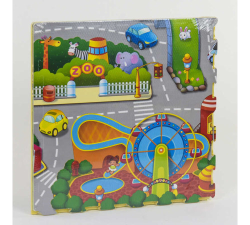 Килимок-пазл EVA З 36625 Місто (15) 4шт в упаковці, 60х60см – в наличии! Купите сейчас у KAZKOVA