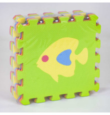 Килимок-пазл EVA С 36602 Рибки (24) масажний, 9 ел. в упаковці, 30х30см