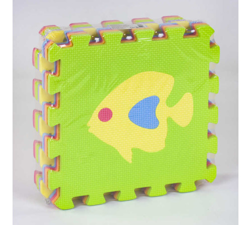 Килимок-пазл EVA С 36602 Рибки (24) масажний, 9 ел. в упаковці, 30х30см – в наличии! Купите сейчас у KAZKOVA