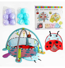 Килимок 63546 (6) манеж, брязкальця, 30 кульок, у коробці