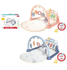 Килимок 997-62 A (18) 2 кольори, піаніно, мелодії, підсвічування, 5 підвісок, 4 брязкальця, в коробці