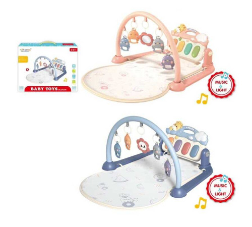 Килимок 997-62 A (18) 2 кольори, піаніно, мелодії, підсвічування, 5 підвісок, 4 брязкальця, в коробці – в наличии! Купите сейчас у KAZKOVA Килимок 997-62 A (18) 2 кольори, піаніно, мелодії, підсвічування, 5 підвісок, 4 брязкальця, в коробці – в наличии! Купите сейчас у KAZKOVA