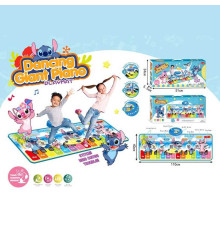 Музичний килимок XY 388 (48/2) підсвічування, звук, піаніно, 8 музичних інструментів, мелодії, запис та відтворення власних мелодій, в коробці