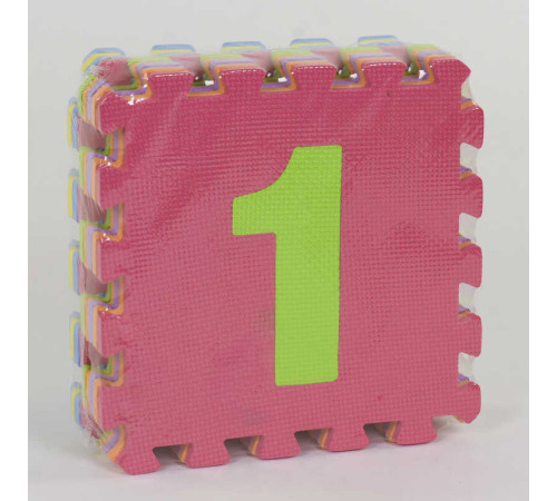 Килимок-пазл EVA С 36605 Цифри (24) 9шт в упаковці, 30х30см – в наличии! Купите сейчас у KAZKOVA