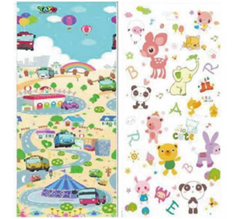 Килимок ігровий (ТЕРМО) 2-х сторонній EVA D-30122 (20) 180х200х0.8см, в сумці – в наличии! Купите сейчас у KAZKOVA