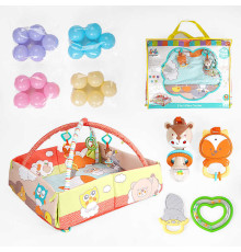 Килимок 63577 (6) манеж, брязкальця, 20 кульок, у сумці