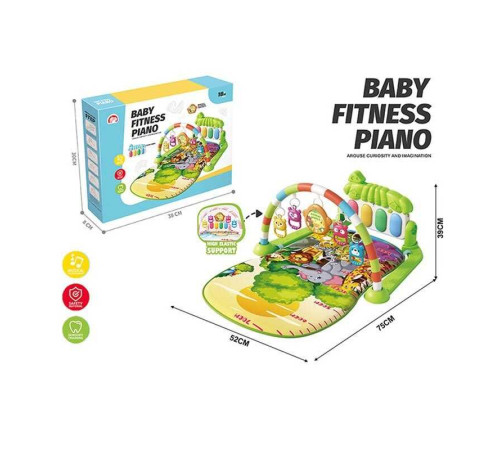 Килимок 688-21 (36) піаніно, мелодії, підсвічування, 4 брязкальця, в коробці – в наличии! Купите сейчас у KAZKOVA