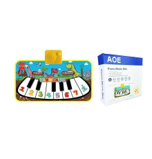 Килимок музичний 66399 y-13 (108/2) 46.5 х 3 х 25 см, на батарейках, піаніно, режим пам'яті, музика, в коробці