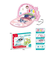 Килимок 999 (20) розмір килимка - 76х56 см, висота дуги - 38 см, ростомір, піаніно, мелодії, підсвічування, 5 підвісок — брязкалець, в коробці