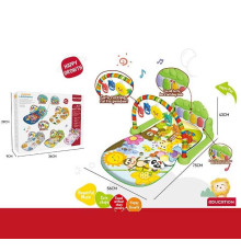 Килимок 368-82 G (24) піаніно, мелодії, підсвічування, 5 підвісок, брязкальця, в коробці