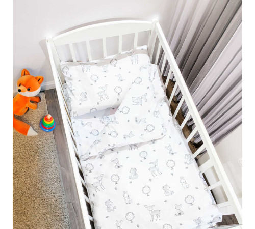 гр Постільний комплект "Лісові звірі" 68850 (1) тканина БЯЗЬ GOLD LUX, розмір 110*90 см "Bimbo" – в наличии! Купите сейчас у KAZKOVA