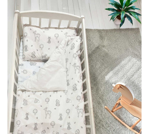 гр Змінний комплект постільної білизни "Тварини" 96998 (1) тканина РАНФОРС, розмір 120*60 см "Bimbo" – в наличии! Купите сейчас у KAZKOVA