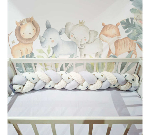 гр Бортик у ліжко "Косичка" 60633 (1) тканина ФЛАНЕЛЬ, наповнювач СИНТЕПУХ, розмір 120*18 см "Bimbo", в пакеті – в наличии! Купите сейчас у KAZKOVA гр Бортик у ліжко "Косичка" 60633 (1) тканина ФЛАНЕЛЬ, наповнювач СИНТЕПУХ, розмір 120*18 см "Bimbo", в пакеті – в наличии! Купите сейчас у KAZKOVA