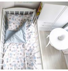 гр Змінний комплект постільної білизни "Тварини" 62660 (1) тканина РАНФОРС, розмір 120*60 см "Bimbo", в пакеті