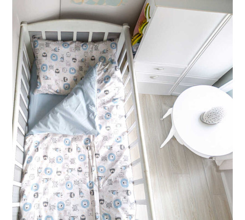 гр Змінний комплект постільної білизни "Тварини" 62660 (1) тканина РАНФОРС, розмір 120*60 см "Bimbo", в пакеті – в наличии! Купите сейчас у KAZKOVA