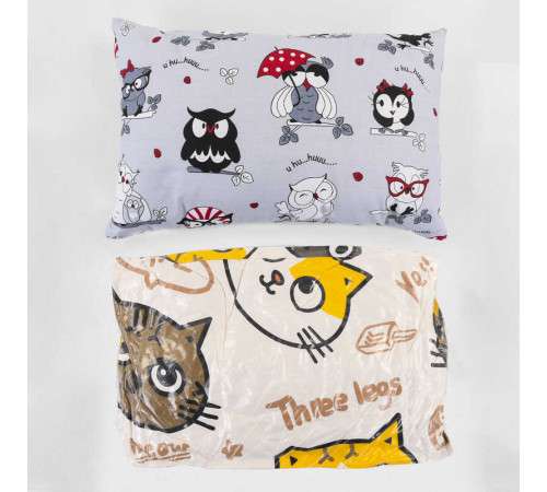 гр Подушка "Дитяча" 2050066 бавовна, гіпоалергенне волокно, 40*60 см. (1) ВИДАЄТЬСЯ МІКС, "Homefort"