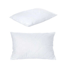 гр Подушка "Білосніжка" 3010086 мікрофібра, силіконізоване волокно, блискавка, 40*60см, біла (1) "Homefort"