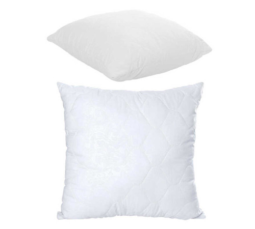 гр Подушка "Сімейна" 3010012 стьоб мікрофібра, силіконізоване волокно, 70*70 см., біла (1) "Homefort"