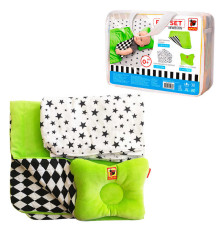 гр Набір МС110512-08 "Bed Set Newborn" зелений: подушка, ковдра, простирадло. Текстильний набір (1) "Масік"