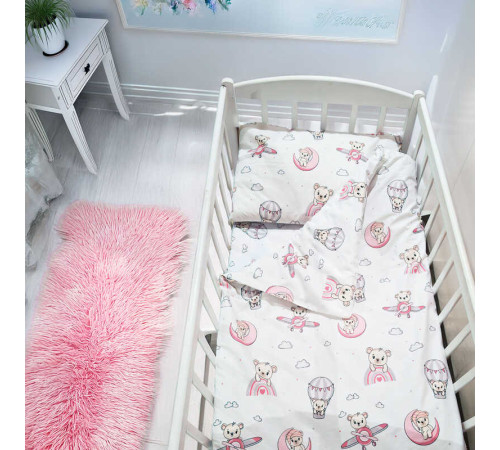 гр Змінний комплект постільної білизни "Ведмежа" 52099 (1) тканина РАНФОРС, розмір 120*60 см "Bimbo" – в наличии! Купите сейчас у KAZKOVA