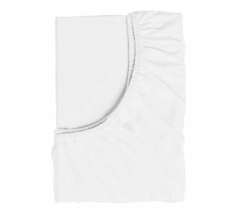 гр Простирадло на резинці для дитячого ліжечка 87167 (1) тканина РАНФОРС, колір - білий, розмір 120*60 см "Bimbo" – в наличии! Купите сейчас у KAZKOVA