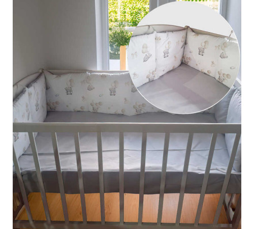 гр Бортики на три сторони "Ведмедик" 25823 (1) тканина РАНФОРС, розмір 120*30 см "Bimbo" – в наличии! Купите сейчас у KAZKOVA