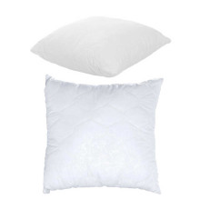 гр Подушка "Сімейна" 3010033 стьоб мікрофібра, силіконізоване волокно, 50*50 см., біла (1) "Homefort"