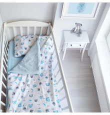 гр Змінний комплект постільної білизни "Веселка" 50219 (1) тканина ФЛАНЕЛЬ, розмір 120*60 см "Bimbo"