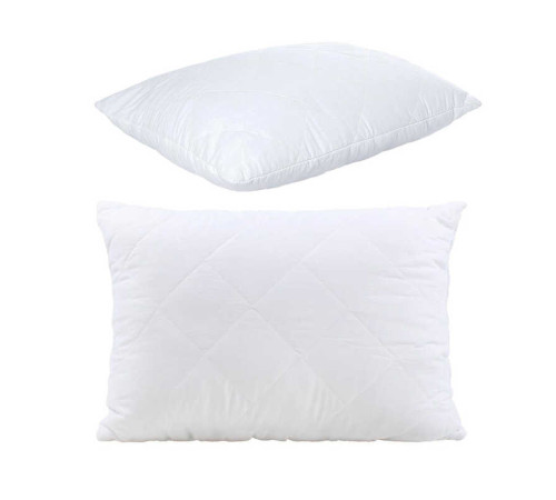 гр Подушка "Сімейна" 3010039 стьоб мікрофібра, силіконізоване волокно, 40*60 см., біла (1) "Homefort"