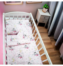 гр Змінний комплект постільної білизни "Зайченя" 40600 (1) тканина РАНФОРС, розмір 120*60 см "Bimbo"