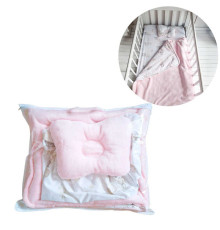 гр Комплект "3 предмети" 22738 "Bimbo", подушка, ковдра, простирадло на резинці, тканина РАНФОРС, ВЕЛСОФТ, в пакеті