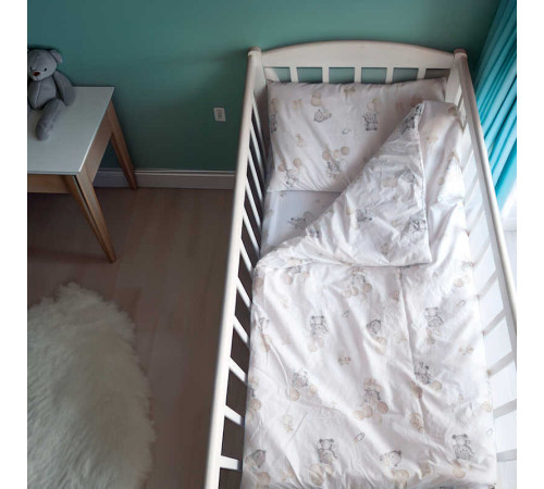 гр Змінний комплект постільної білизни "Ведмедик" 86802 (1) тканина РАНФОРС, розмір 120*60 см "Bimbo" – в наличии! Купите сейчас у KAZKOVA