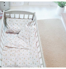 гр Змінний комплект постільної білизни "Зайченя" 58248 (1) тканина БЯЗЬ GOLD LUX, розмір 120*60 см "Bimbo"