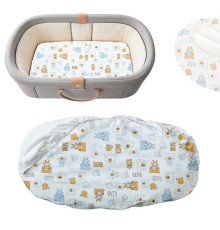 гр Простирадло на резинці АКВА-СТОП для дитячого візочка 78055 (1) тканина мембранна МАХРА, СИТЕЦЬ, розмір 80*45 см "Bimbo"
