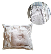 гр Комплект "3 предмети" 54609 "Bimbo", подушка, ковдра, простирадло на резинці, тканина РАНФОРС, ВЕЛСОФТ, в пакеті