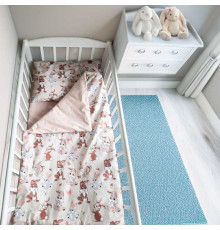 гр Змінний комплект постільної білизни "Зайчення" 20234 (1) тканина РАНФОРС, розмір 120*60 см "Bimbo", в пакеті