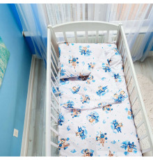гр Постільний комплект "Ведмедик на літачку" 92047 (1) тканина БЯЗЬ GOLD LUX, розмір 110*90 см "Bimbo"