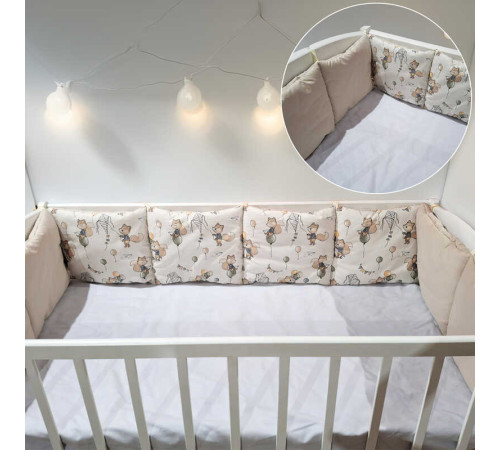 гр Бортики на три сторони "Лисичка" 32825 (1) тканина РАНФОРС, розмір 120*30 см "Bimbo" – в наличии! Купите сейчас у KAZKOVA