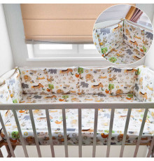 гр Бортики на три сторони "Тваринки" 80113 (1) тканина РАНФОРС, розмір 120*30 см "Bimbo", в пакеті