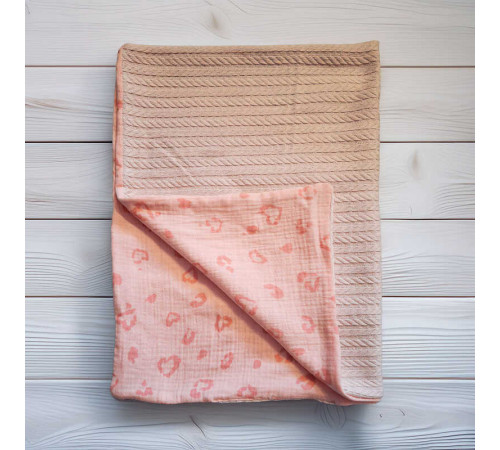 гр Плед для немовлят 20780 (1) в’язане полотно, МУСЛІН, розмір 100*80 см "Bimbo" – в наличии! Купите сейчас у KAZKOVA