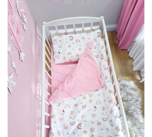 гр Постільний комплект "Ведмедик Веселка" 95787 (1) тканина ФЛАНЕЛЬ, розмір 110*90 см "Bimbo" – в наличии! Купите сейчас у KAZKOVA