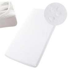 гр Простирадло на резинці АКВА-СТОП для дитячого ліжечка 59354 (1) тканина мембранна МАХРА, розмір 120*60 см "Bimbo"