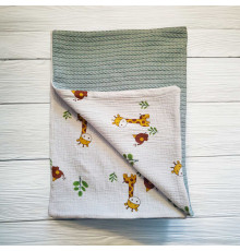 гр Плед для немовлят 76688 (1) в’язане полотно, МУСЛІН, розмір 100*80 см "Bimbo"