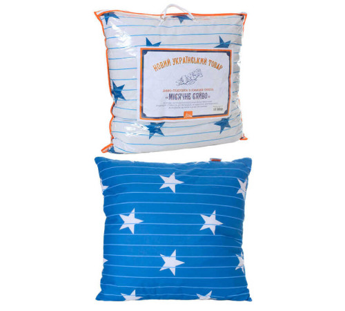 гр Подушка "Місячне сяйво" 4010063 бавовна набивна, силіконізоване волокно, 70*70 см., кольорова (1) "Homefort" – в наличии! Купите сейчас у KAZKOVA